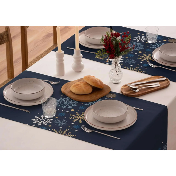 Camino de mesa NATALIE AZUL