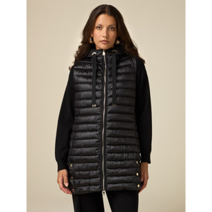 Oltre - Lightweight sleeveless down jacket - Negro