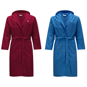 Accappatoio Microfibra Uomo Donna Renato Balestra, Ass (bordeaux-royal)