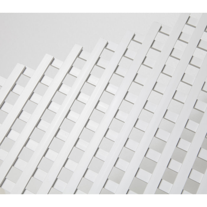 Celosía Fija Pvc Blanca 18 Mm