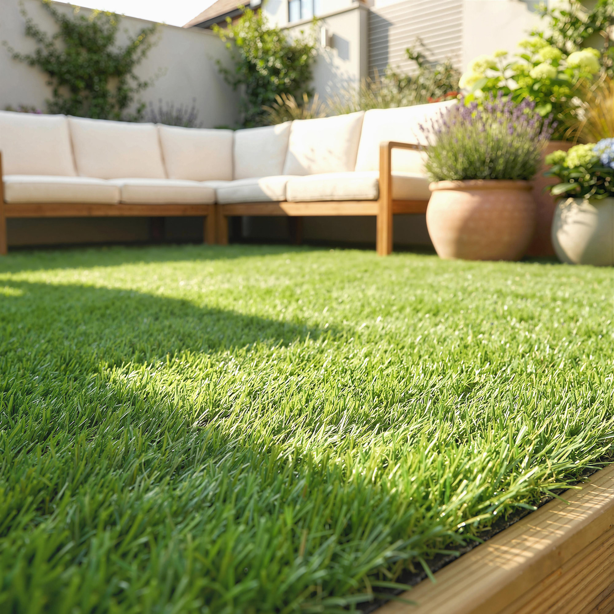 Gazon synthétique artificiel set de 22 dalles carreaux 30 x 30 cm ép. confort 2,5 cm à emboîter vert