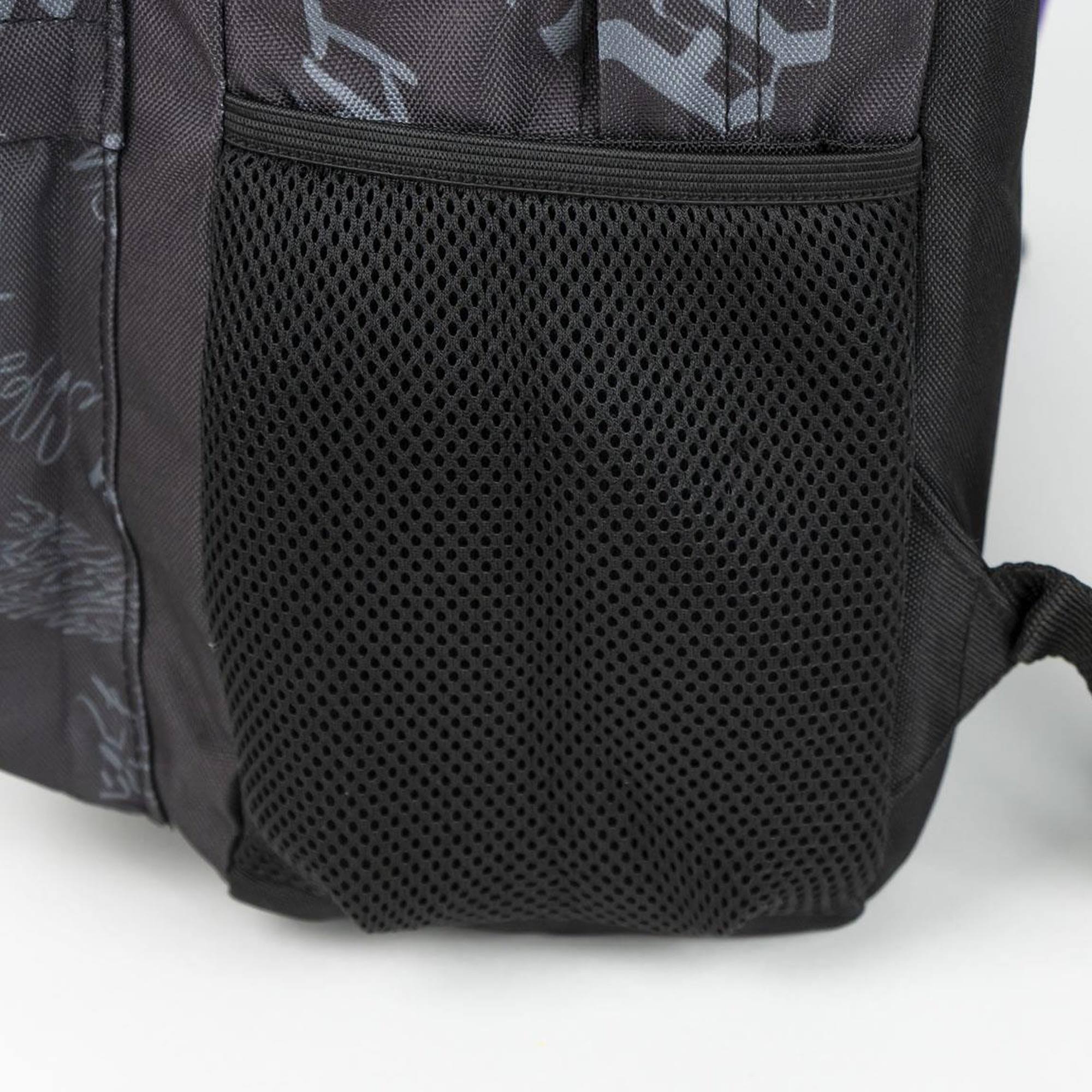 Mochila casual de villanas de disney - color negro - 32x12x42 cm - fabricada en poliéster - estampado con motivos de maléfica