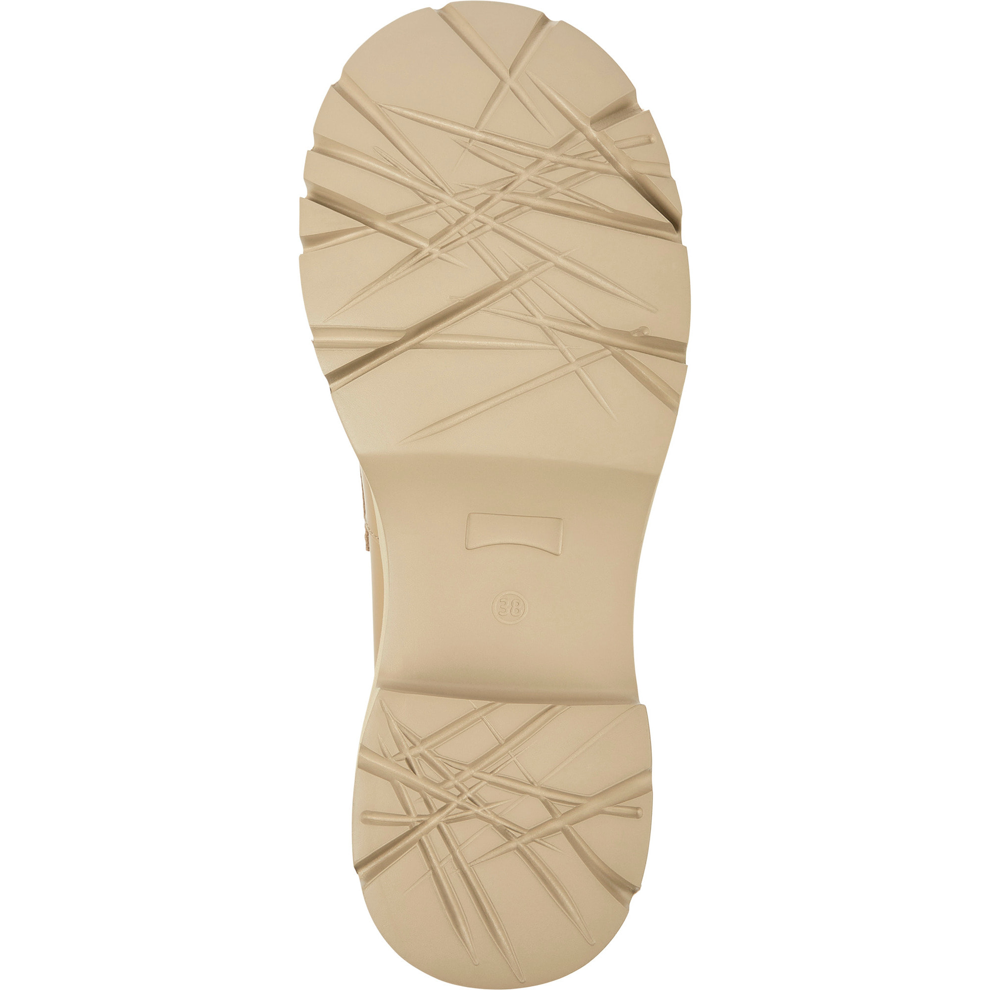 Mules - CAMPER Milah - Beige - Cuero liso