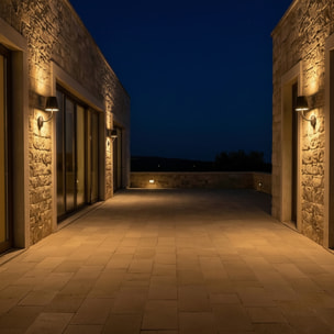 Forlight Eclipta II aplique negro con luz led blanco cálido 3000K