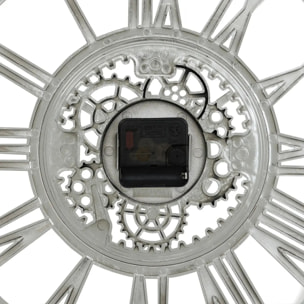 Horloge Ricky argent D40cm