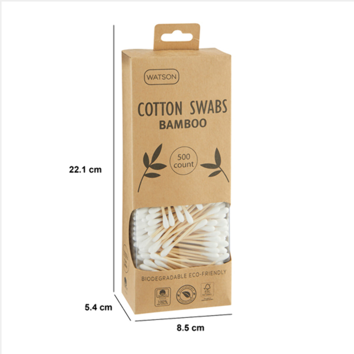 500 coton-tiges en bambou