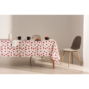 Nappe anti-tâches 100% coton CROUNCH ROUGE