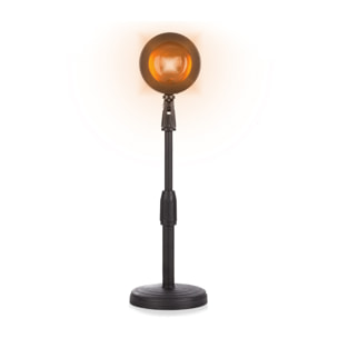 Sunset lamp: lampada LED effetto tramonto. Illuminazione ambientale per la casa e creativa per video e foto.