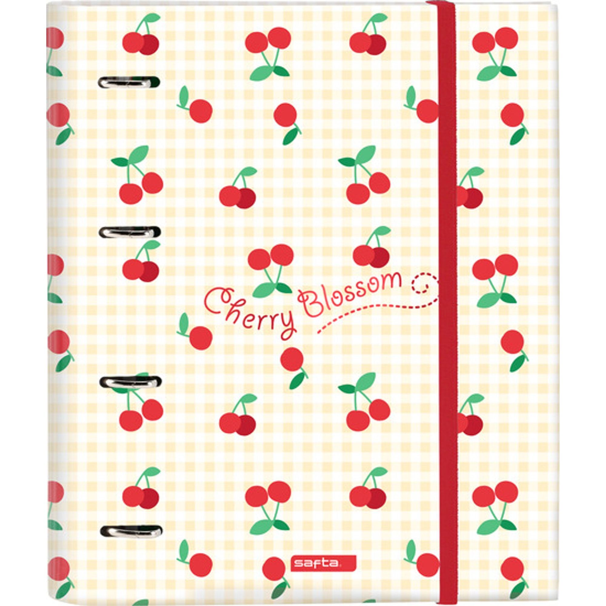 Carpeta 4 anillas 35mm c/recambio safta "cherry"