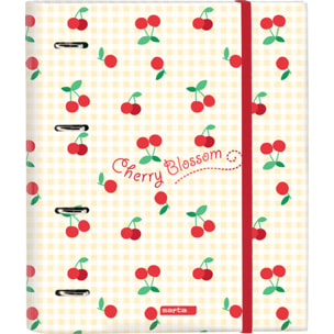 Carpeta 4 anillas 35mm c/recambio safta "cherry"