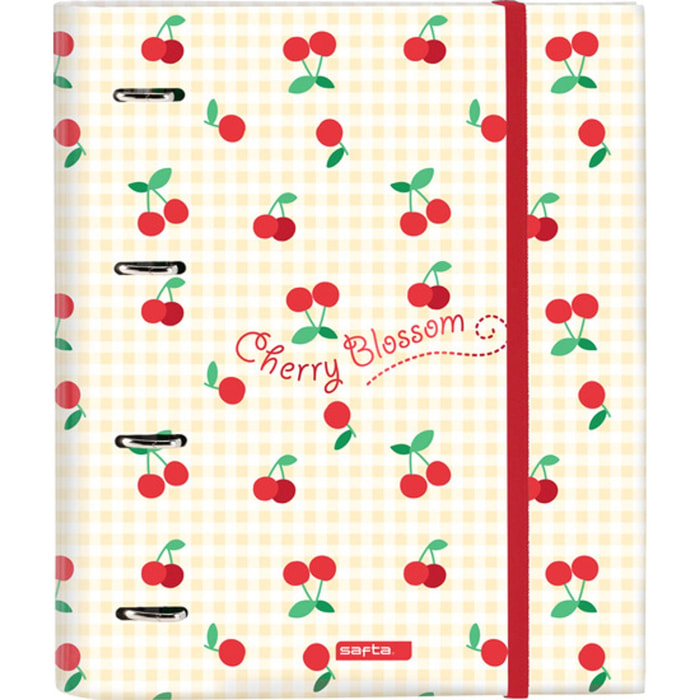 Carpeta 4 anillas 35mm c/recambio safta "cherry"