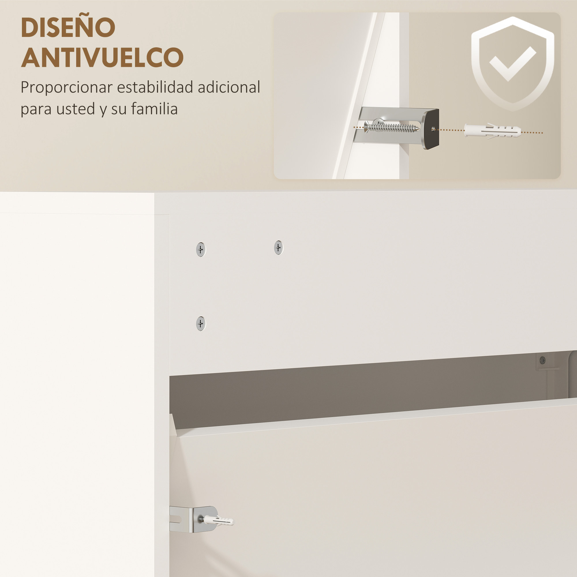 Zapatero Estrecho 3 Puertas con Espejo, Zapatero Entrada Recibidor, para 9 Pares de Zapatos, para Pasillo, Espacios Reducidos, 65x17x114,5 cm, Blanco