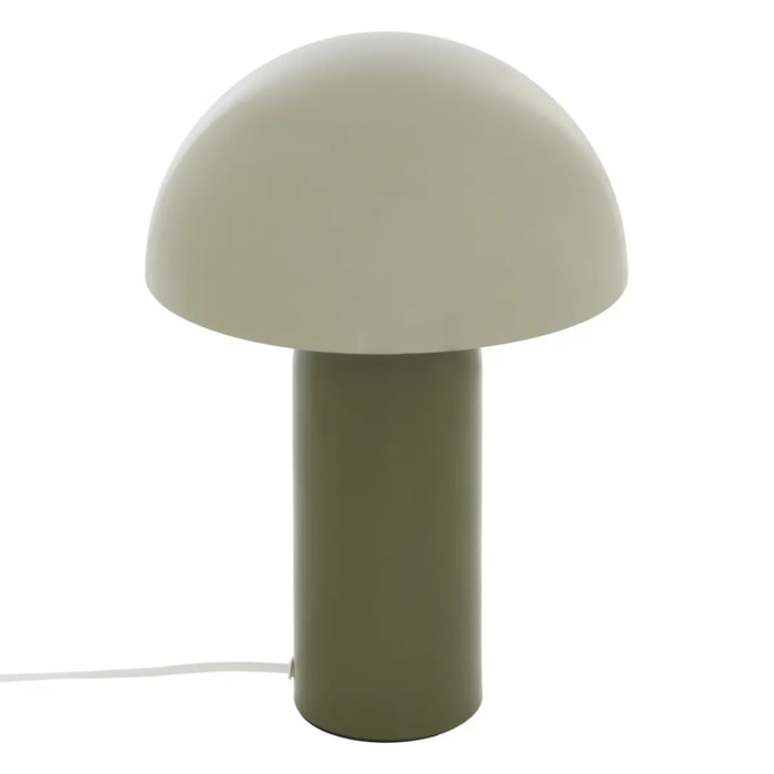 Lampe champignon Lito H. 37 cm vert foncé bicolore