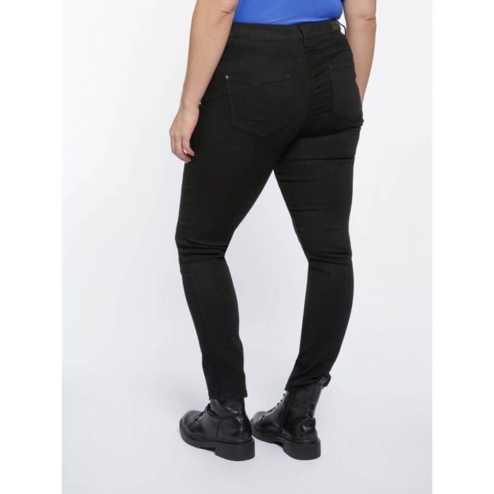 Fiorella Rubino - Jeans skinny push up neri modello Giada - Nero