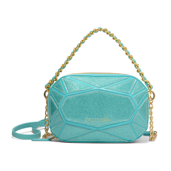 Borsa a mano da donna Textile Polyurethane 20x14x10 cm