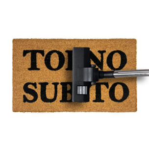 Zerbino Ingresso Casa Antiscivolo In Cocco Scritte Divertenti Torno Subito