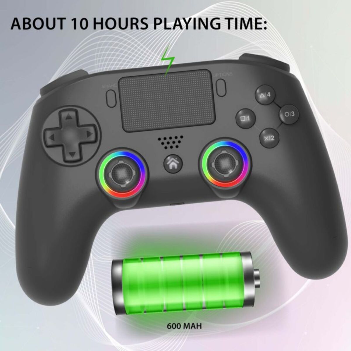 Manette SUBSONIC noire pour PS5