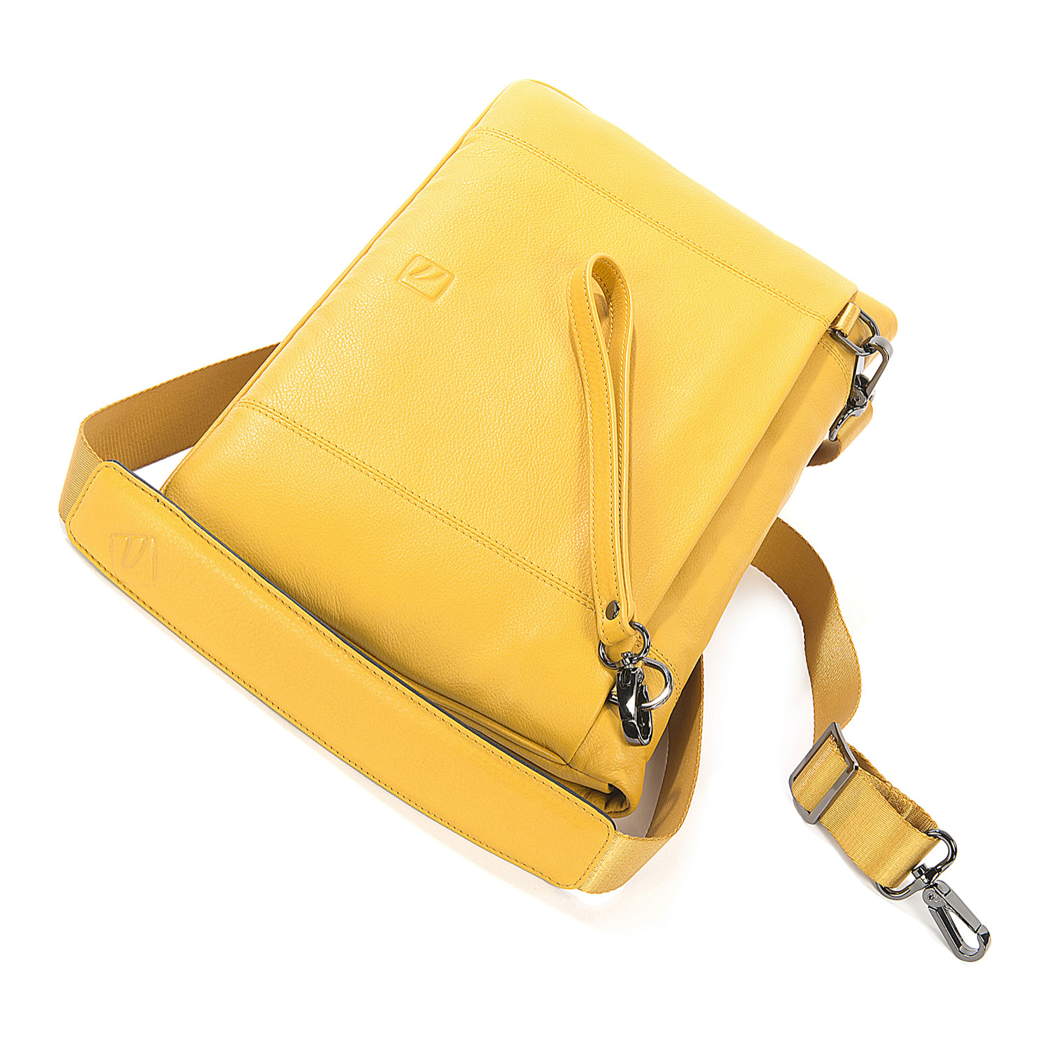 Borsa a tracolla  unisex In Vera pelle Made in Italy 23,5x34x4,5 cm