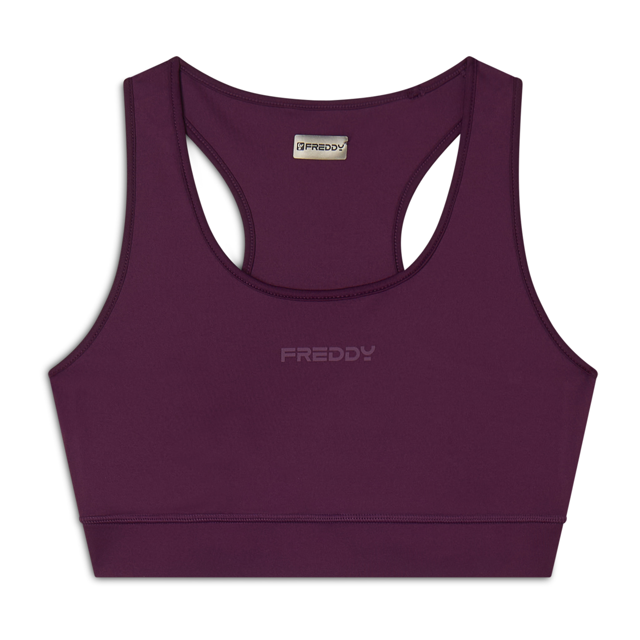 Reggiseno sportivo supporto medio con logo glitter