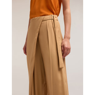 Motivi - Pantalones pareo de viscosa - Beige