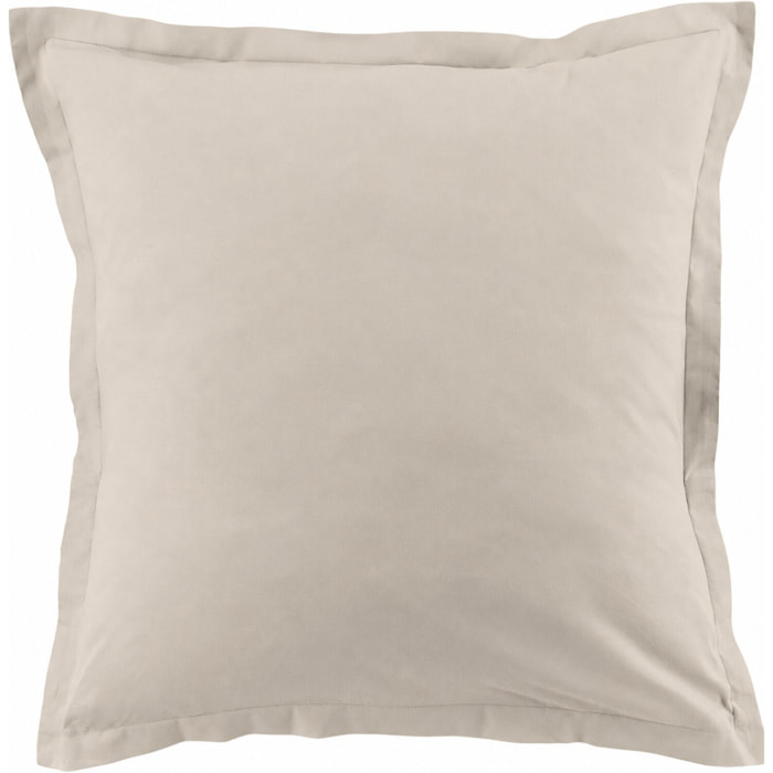 Lot De 2 Taies D'oreiller 100% Coton 57fils Grege