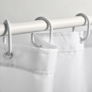 Rideau de douche Polyester PRIMO Blanc Spirella