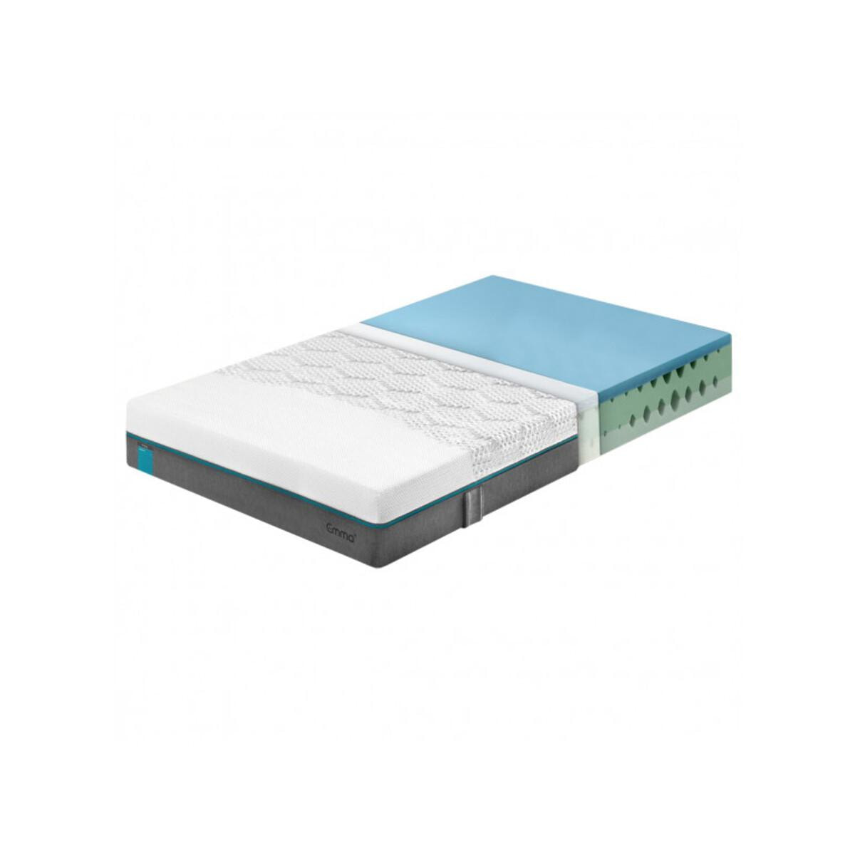 Matelas en mousse EMMA® 140x190cm avec confort ferme adaptatif et tonique - HELIX FOAM