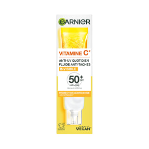 Garnier SkinActive Vitamine C Anti-UV Quotidien Invisible SPF50+ 40mL