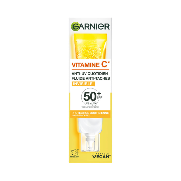 Garnier SkinActive Vitamine C Anti-UV Quotidien Invisible SPF50+ 40mL