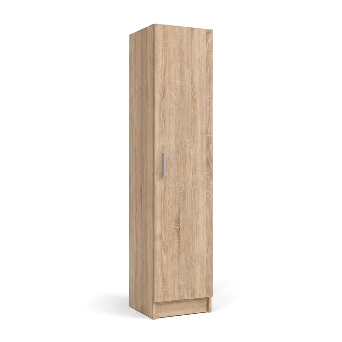 Armario de 1 puerta en roble canadian 37x180 cm Multi Useful 37 Roble