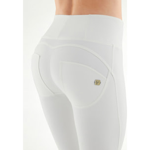 Pantaloni push up WR.UP® 7/8 superskinny vita alta similpelle