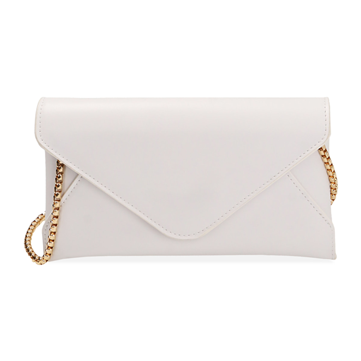 Bolso con correa de hombro blanco