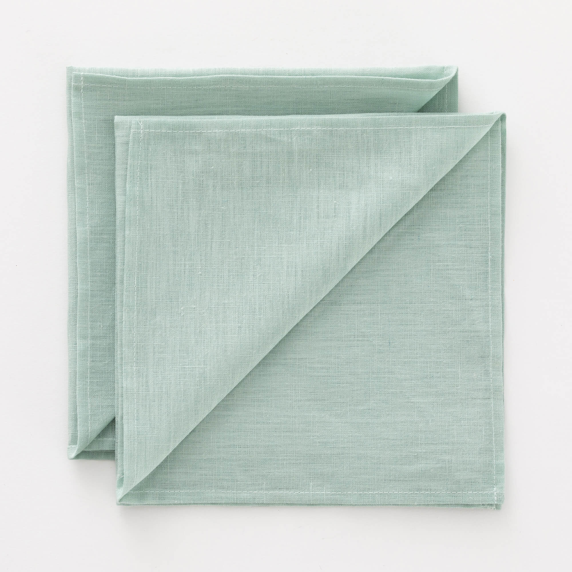 Pack de 2 serviettes 100% lin Aqua 50x50 cm