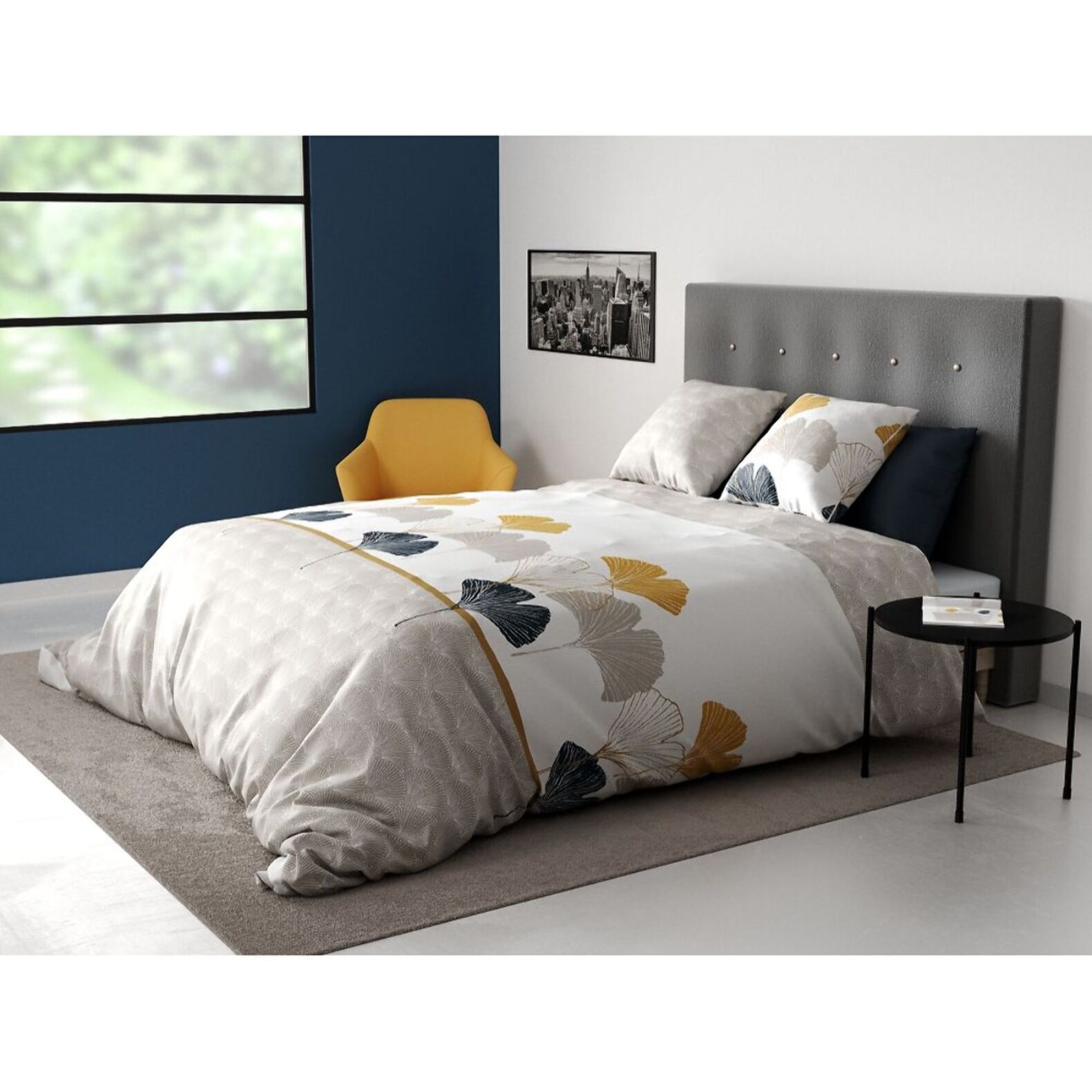 Parure Housse De Couette 3pcs 100% coton 57fils Mangae