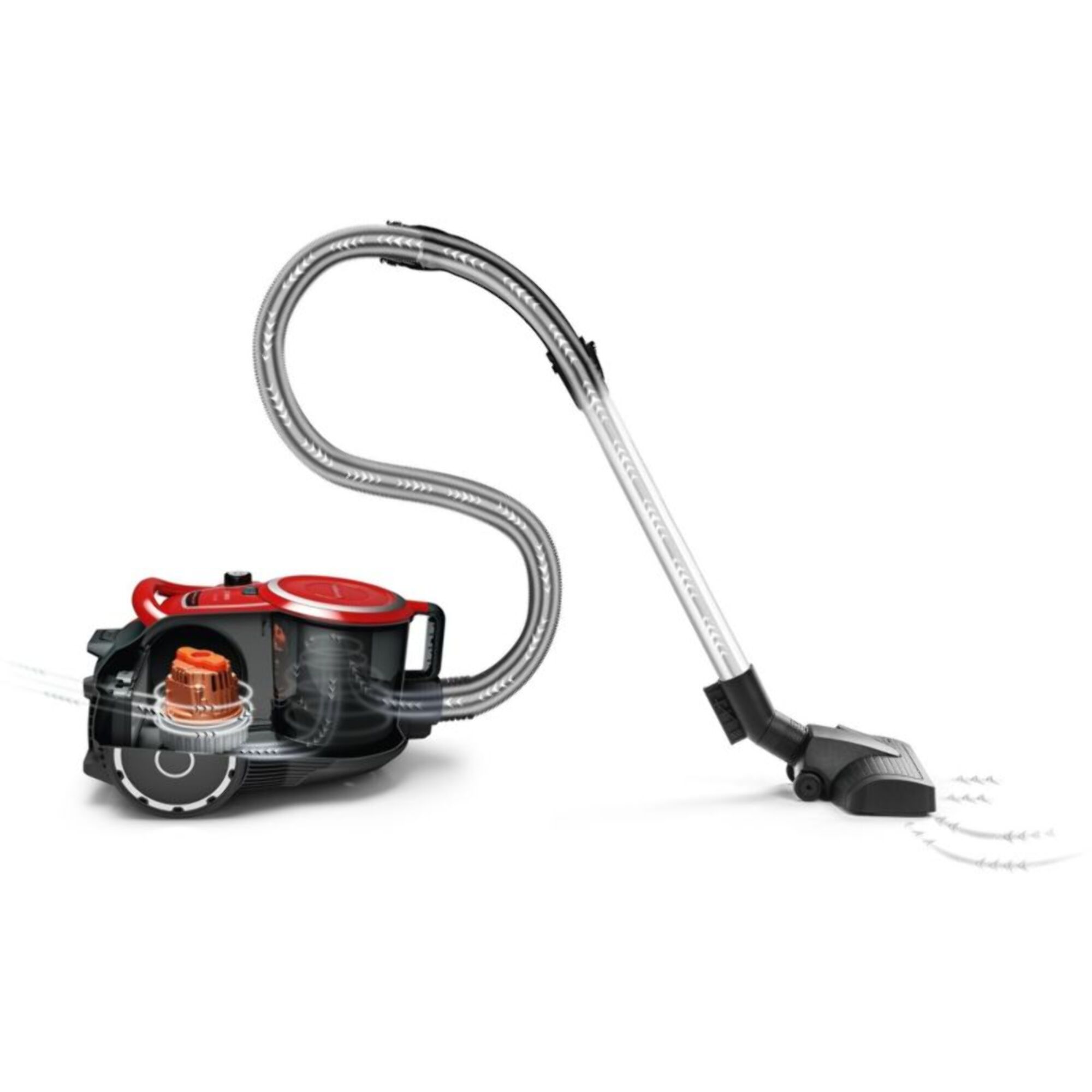 Aspirateur sans sac BOSCH Pro animal rouge BGS41PET1