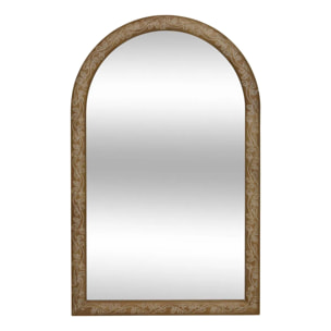 Miroir Ethel marron bois gravé 118x74cm