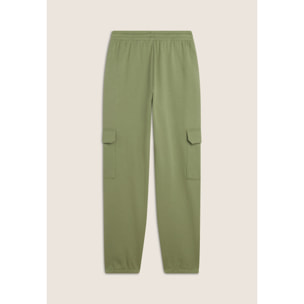 Pantalone cargo da donna comfort fit in felpa