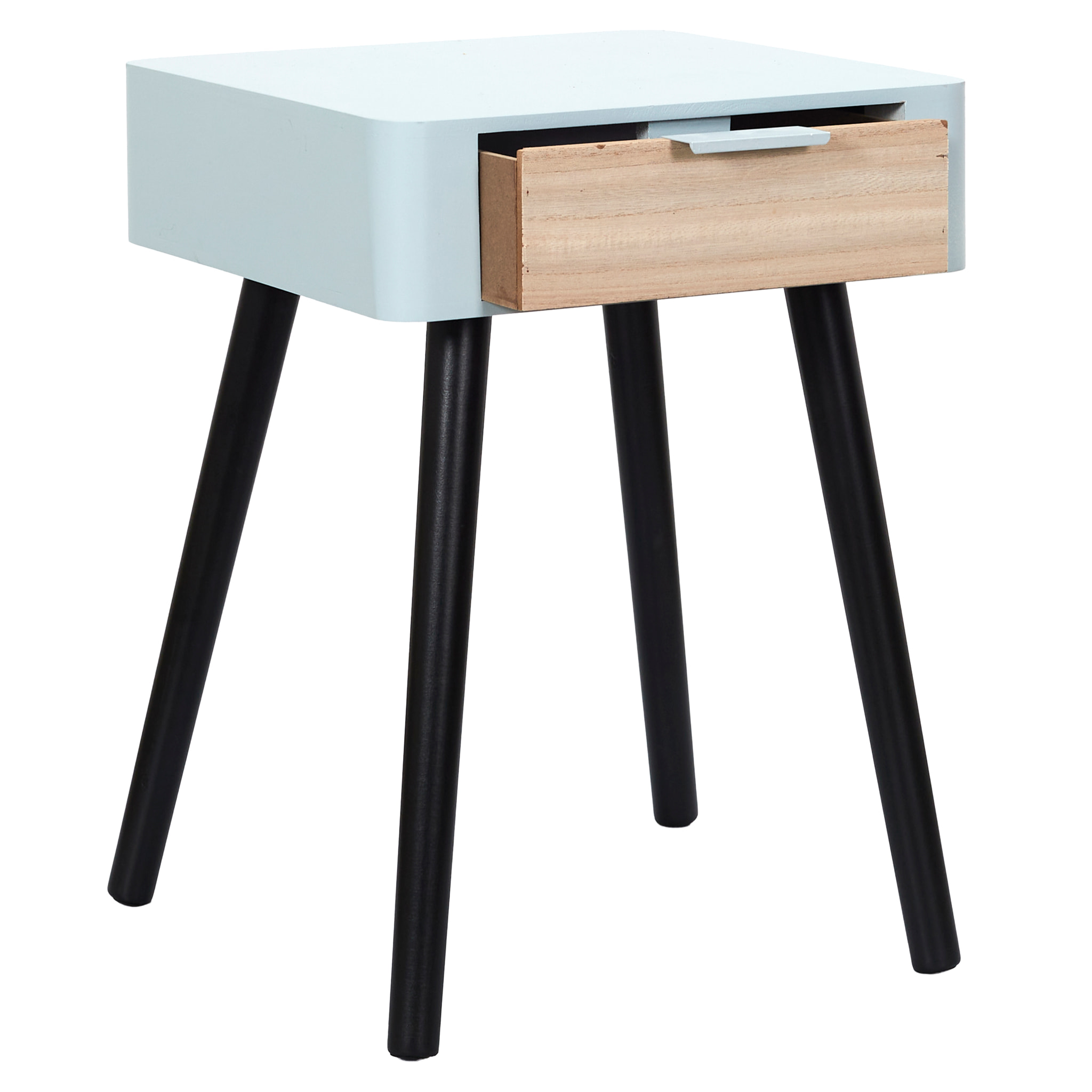 Chevet 1 Tiroir En Bois Vert Kaki
