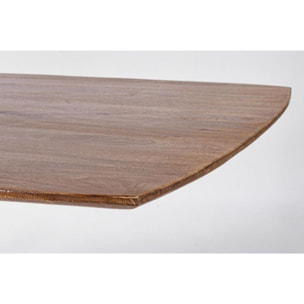 Tavolo SHERMAN in legno di mango e base finitura ottone 150 x 90 cm