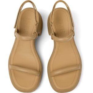 Sandalias - CAMPER Thelma - Marron - Cuero liso