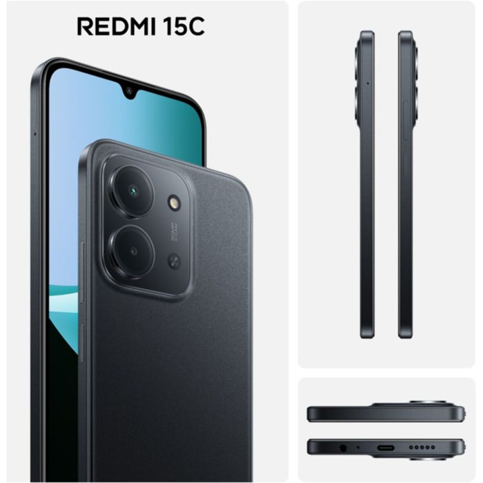 Smartphone XIAOMI Redmi 15C Noir 256Go 4G