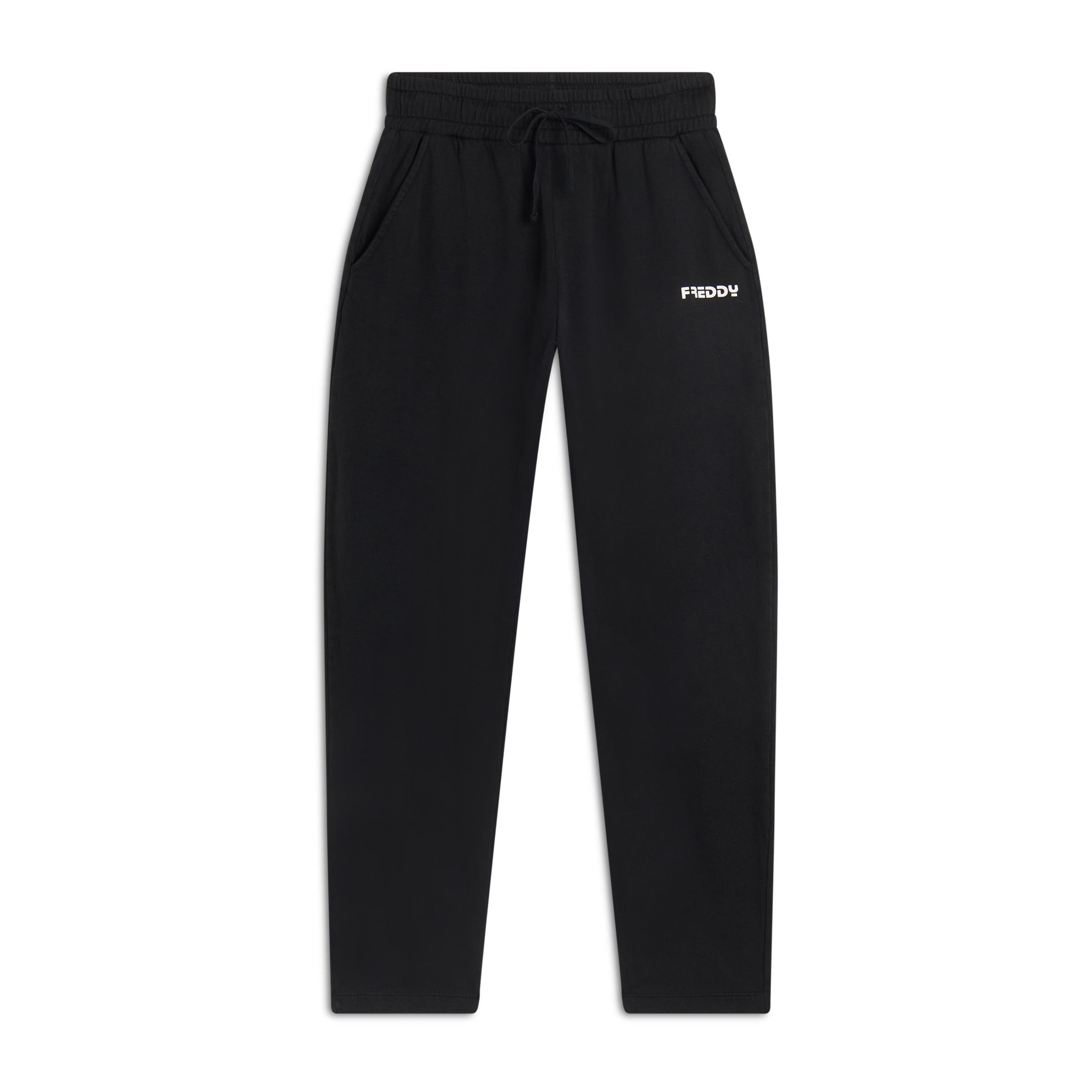 Pantaloni joggers cropped in cotone 100%