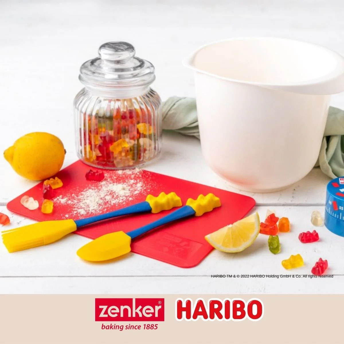 Pinceau de cuisine et pâtisserie 19,8 cm en poils silicone Zenker Haribo