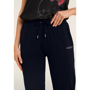 Pantaloni Sportivi Regular con Vita in Costina e Logo FREDDY