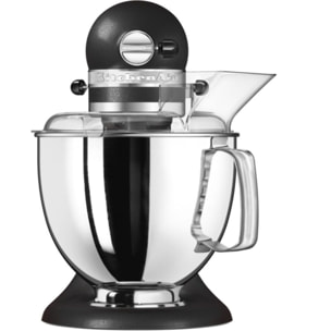 Robot pâtissier KITCHENAID 5KSM175PSEBK Artisan Truffe Noire, 4,8 L, bol avec poignée + bol 3 L, batteur souple et couvercle