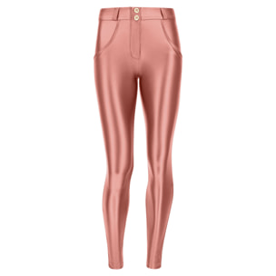 Pantaloni push up WR.UP® similpelle ecologica metallizzata