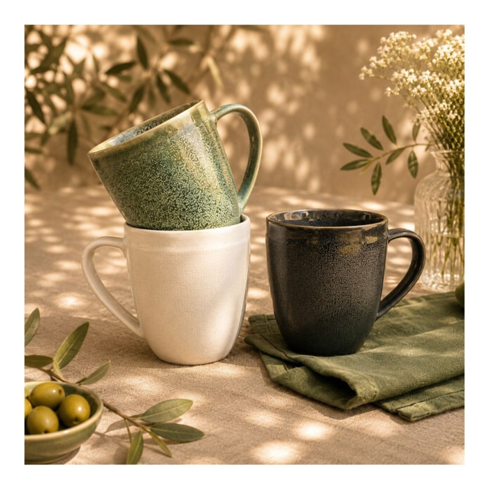 Lot de 6 mugs, MILA