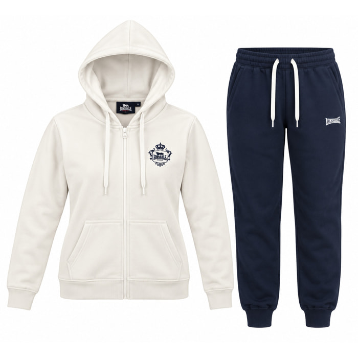 Tuta Donna LONSDALE Cotone Felpato Zip