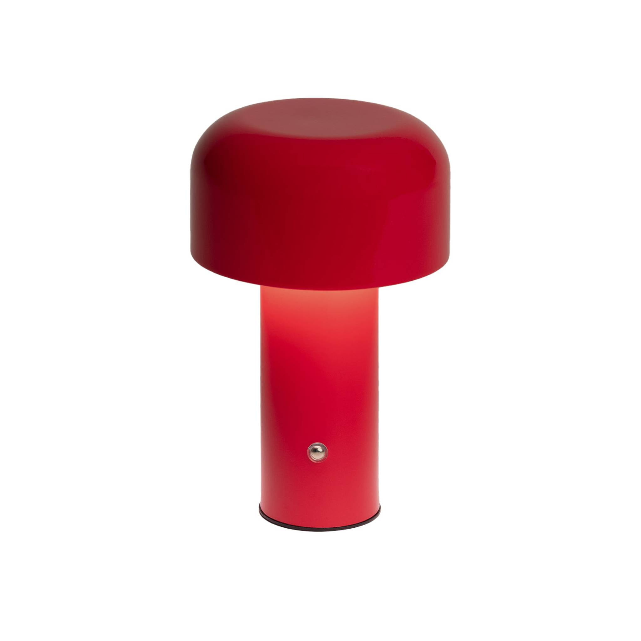 Lampe à poser LED sans fil rechargeable Victor rouge Ø 13cm
