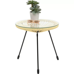 Table d'appoint Acapulco jaune pastel Kare Design